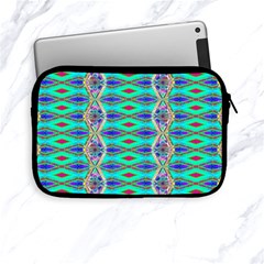 Techno Teal Apple Ipad Mini Zipper Cases by Thespacecampers