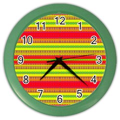 The Last Goodbye Color Wall Clock by Thespacecampers