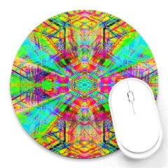 Terrestrial Burst Round Mousepads by Thespacecampers