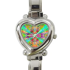 Terrestrial Burst Heart Italian Charm Watch by Thespacecampers