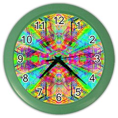 Terrestrial Burst Color Wall Clock by Thespacecampers