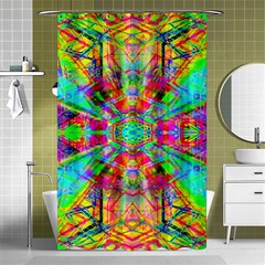 Terrestrial Burst Shower Curtain 48  X 72  (small)  by Thespacecampers