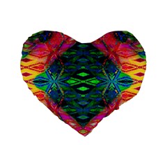 They re Here Standard 16  Premium Flano Heart Shape Cushion  by Thespacecampers