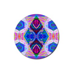 Tippy Flower Power Rubber Coaster (round) by Thespacecampers