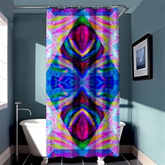 Tippy Flower Power Shower Curtain 36  X 72  (stall)  by Thespacecampers