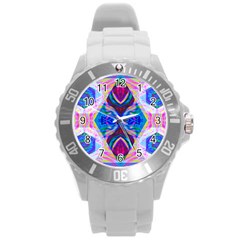 Tippy Flower Power Round Plastic Sport Watch (l) by Thespacecampers