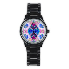 Tippy Flower Power Stainless Steel Round Watch by Thespacecampers