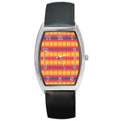 Tranquil Peaches Barrel Style Metal Watch by Thespacecampers