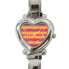 Tranquil Peaches Heart Italian Charm Watch by Thespacecampers