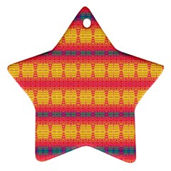 Tranquil Peaches Star Ornament (two Sides) by Thespacecampers