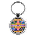 Triangular Dreams Key Chain (Round) Front