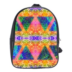 Triangular Dreams School Bag (large) by Thespacecampers