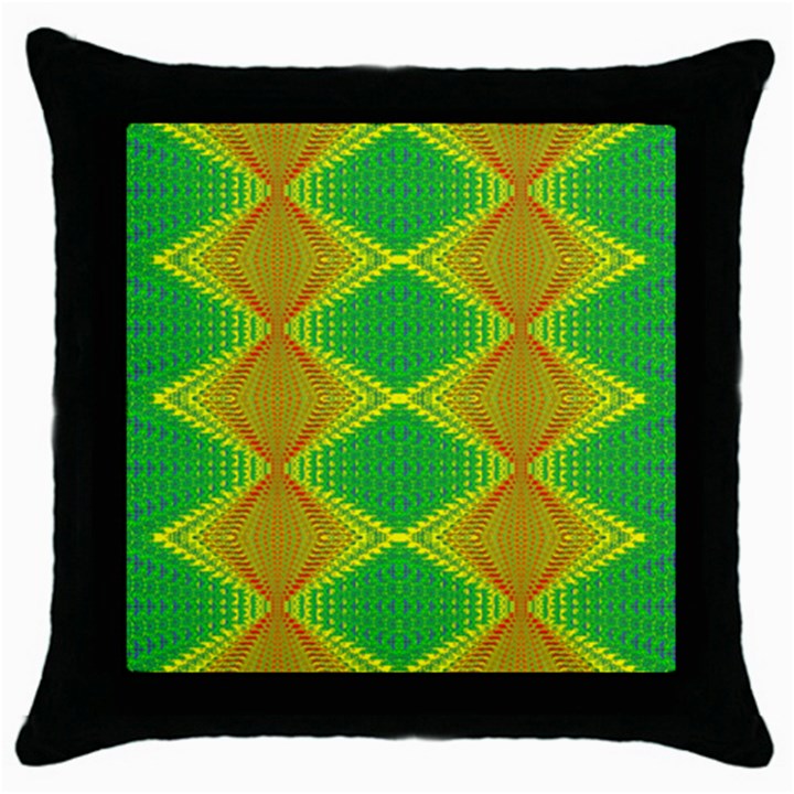 Twisty Trip Throw Pillow Case (Black)