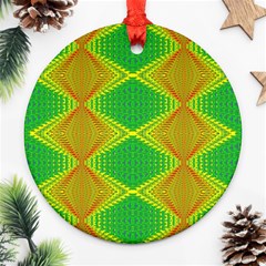 Twisty Trip Round Ornament (two Sides) by Thespacecampers