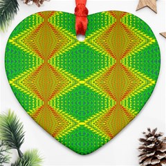 Twisty Trip Heart Ornament (two Sides) by Thespacecampers