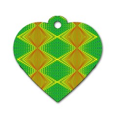 Twisty Trip Dog Tag Heart (one Side) by Thespacecampers