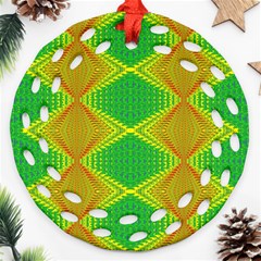 Twisty Trip Ornament (round Filigree) by Thespacecampers