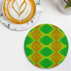 Twisty Trip Uv Print Round Tile Coaster by Thespacecampers