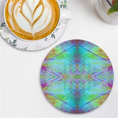 Watercolor Thoughts Uv Print Round Tile Coaster