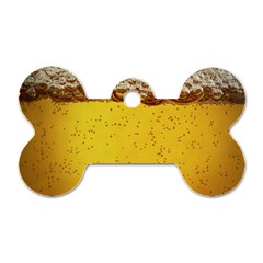 Beer-bubbles-jeremy-hudson Dog Tag Bone (two Sides) by nate14shop