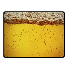 Beer-bubbles-jeremy-hudson Fleece Blanket (small) by nate14shop