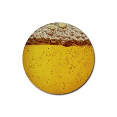 Beer-bubbles-jeremy-hudson Rubber Coaster (round) by nate14shop