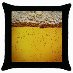 Beer-bubbles-jeremy-hudson Throw Pillow Case (black)