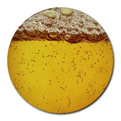 Beer-bubbles-jeremy-hudson Round Mousepads by nate14shop