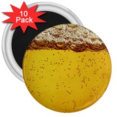 Beer-bubbles-jeremy-hudson 3  Magnets (10 Pack)  by nate14shop