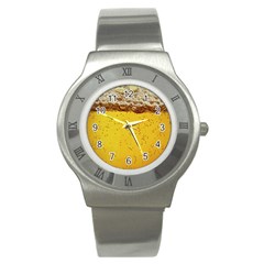 Beer-bubbles-jeremy-hudson Stainless Steel Watch by nate14shop