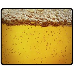 Beer-bubbles-jeremy-hudson Fleece Blanket (medium)  by nate14shop