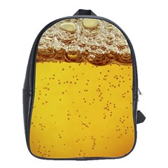 Beer-bubbles-jeremy-hudson School Bag (large) by nate14shop