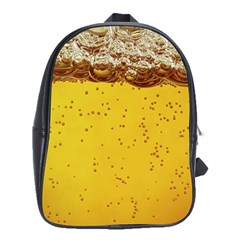 Beer-bubbles-jeremy-hudson School Bag (xl) by nate14shop