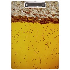 Beer-bubbles-jeremy-hudson A4 Clipboard by nate14shop