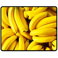 Banana Double Sided Fleece Blanket (medium)  by nate14shop