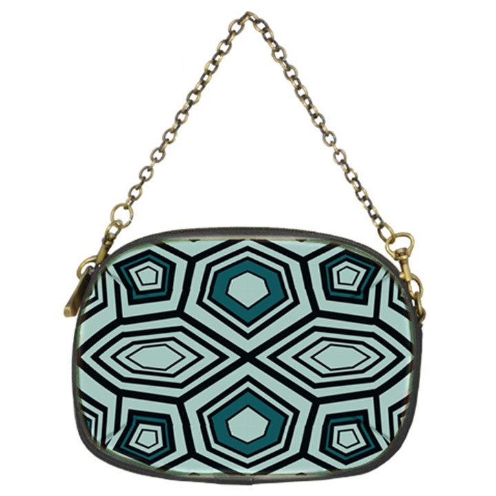 Abstract pattern geometric backgrounds Chain Purse (Two Sides)