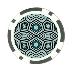 Abstract Pattern Geometric Backgrounds Poker Chip Card Guard (10 Pack) by Eskimos