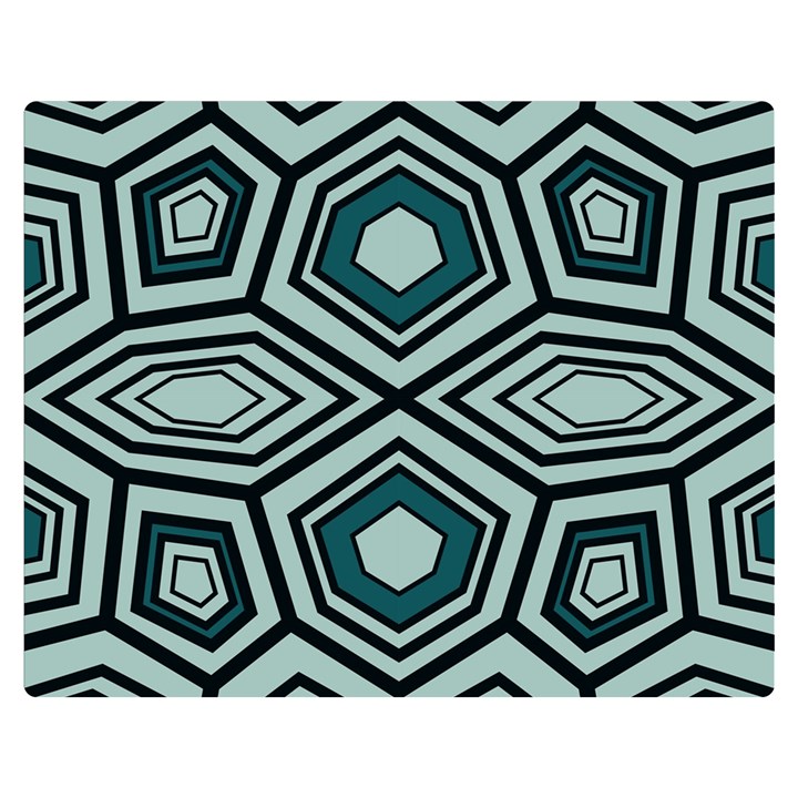 Abstract pattern geometric backgrounds Double Sided Flano Blanket (Medium) 