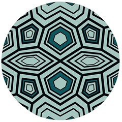 Abstract Pattern Geometric Backgrounds Wooden Bottle Opener (round) by Eskimos