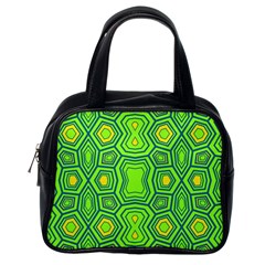 Abstract Pattern Geometric Backgrounds  Classic Handbag (one Side) by Eskimos