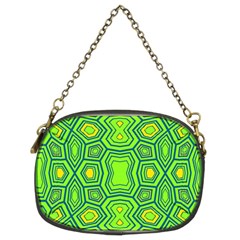 Abstract Pattern Geometric Backgrounds  Chain Purse (two Sides) by Eskimos