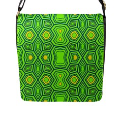 Abstract Pattern Geometric Backgrounds  Flap Closure Messenger Bag (l) by Eskimos