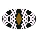 Abstract pattern geometric backgrounds  Oval Magnet Front