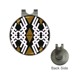 Abstract Pattern Geometric Backgrounds  Hat Clips With Golf Markers by Eskimos