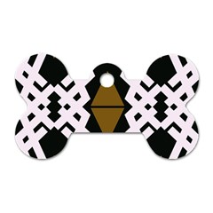 Abstract Pattern Geometric Backgrounds  Dog Tag Bone (two Sides) by Eskimos