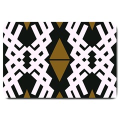 Abstract Pattern Geometric Backgrounds  Large Doormat  by Eskimos