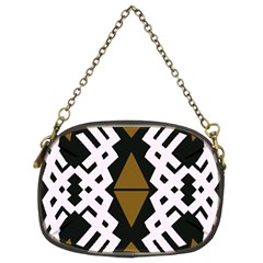 Abstract Pattern Geometric Backgrounds  Chain Purse (two Sides) by Eskimos