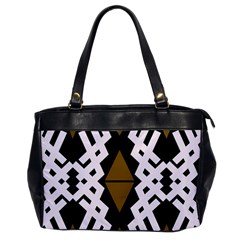 Abstract Pattern Geometric Backgrounds  Oversize Office Handbag by Eskimos