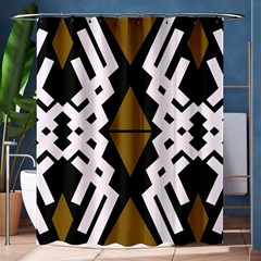 Abstract Pattern Geometric Backgrounds  Shower Curtain 60  X 72  (medium)  by Eskimos