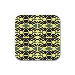 Abstract Pattern Geometric Backgrounds Rubber Coaster (square) by Eskimos